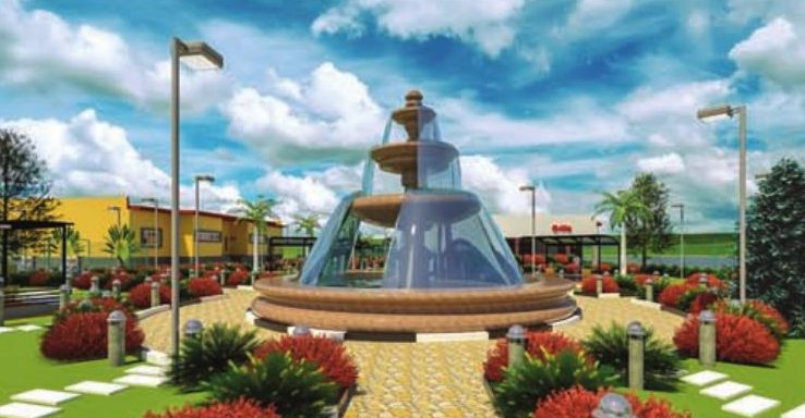 Central fountain (design rendering)